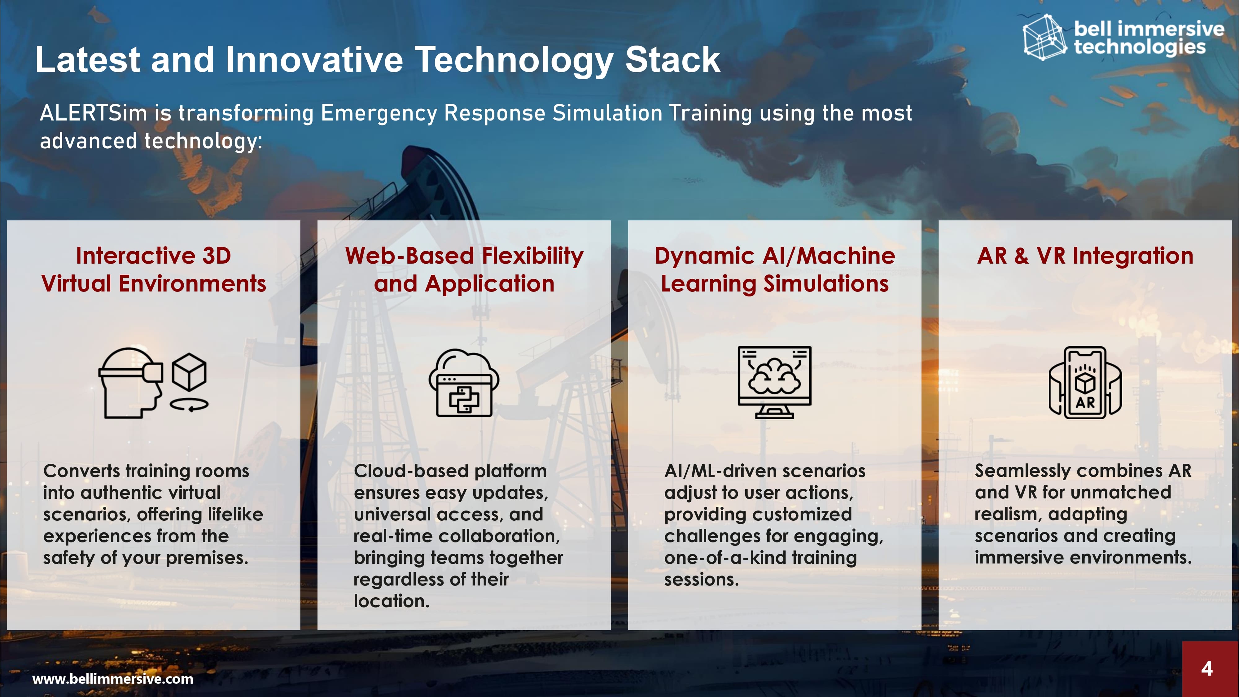 Bell Immersive Dive into Immersive Simulations using ALERTSim Platform